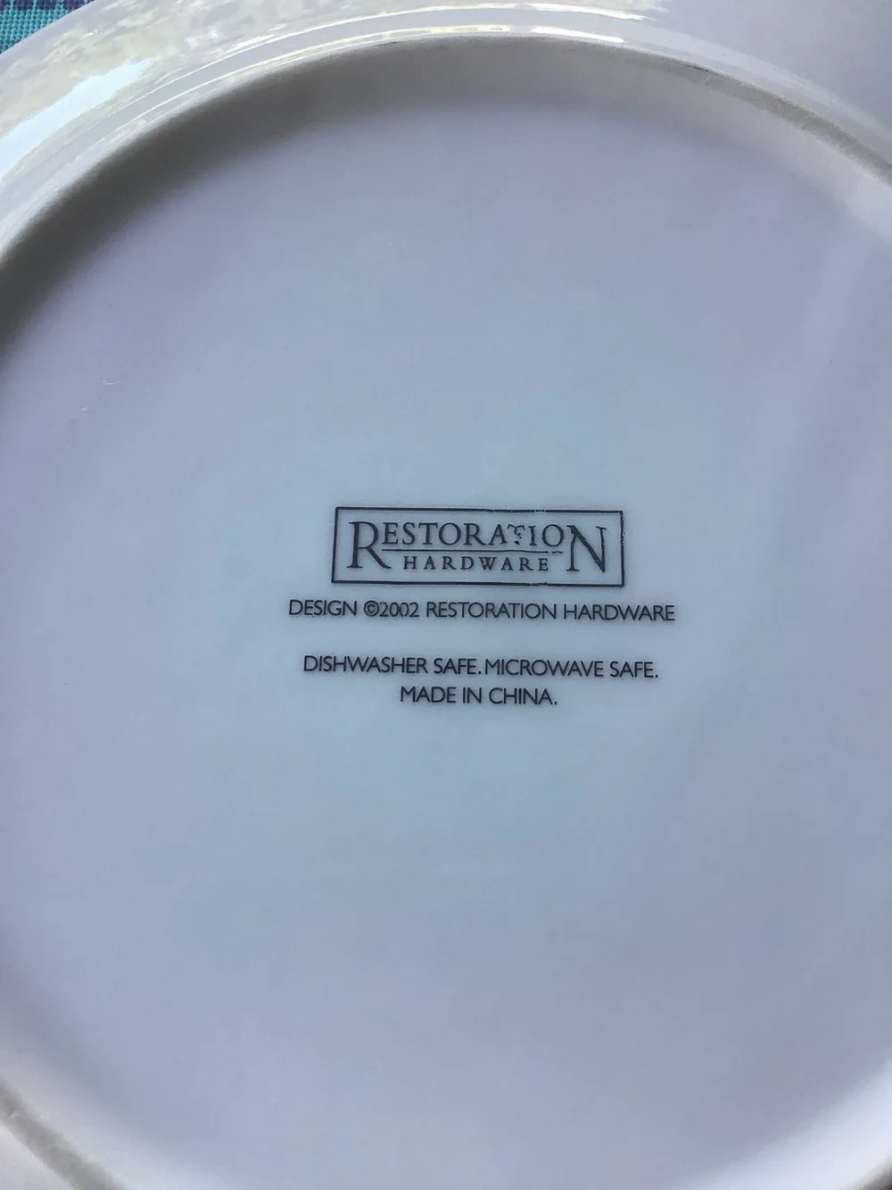 Restoration Hardware Fromage de Chèvre Vintage Cheese Plate